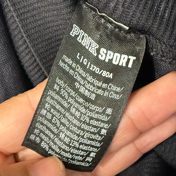 Pink Victoria Secret Sport Seamless Tight With Open Knit Details Leggings — L - Picture 9 of 12